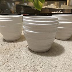 White Ceramic Pots