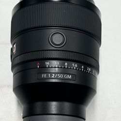 Sony FE 50MM 1.2 GM Mirrorless Camera Lens