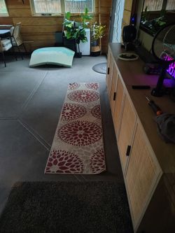 Red runner rug
