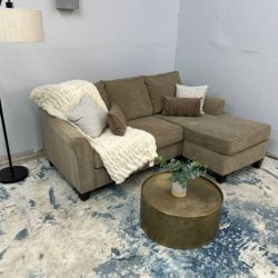 Gray Sectional Couch with Reversible Chaise