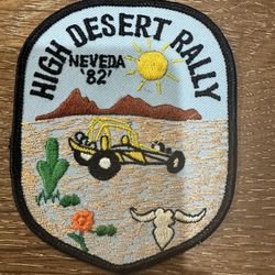 Rare New 1982 High Desert Rally Patch 