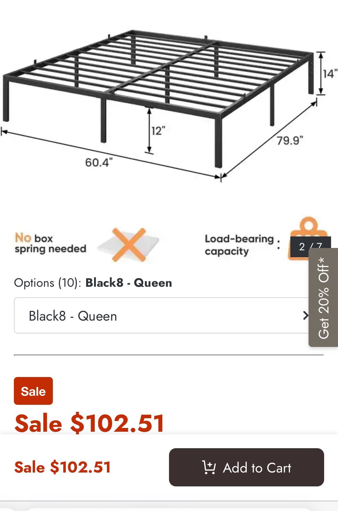 Queen Bed Frame 
