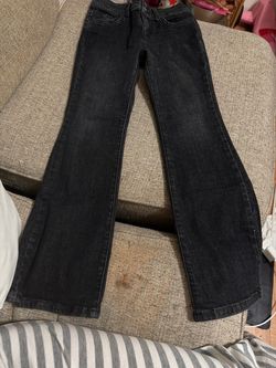 Black Flare Denim Jeans