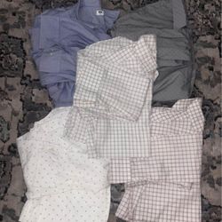 Bundle Of 5 Uniqlo Long Sleeve Shirts