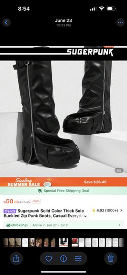 Punk Over Flap Boots