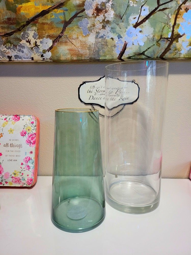 2 Large Vases