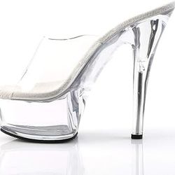 Clear Pole Dancing Heels 