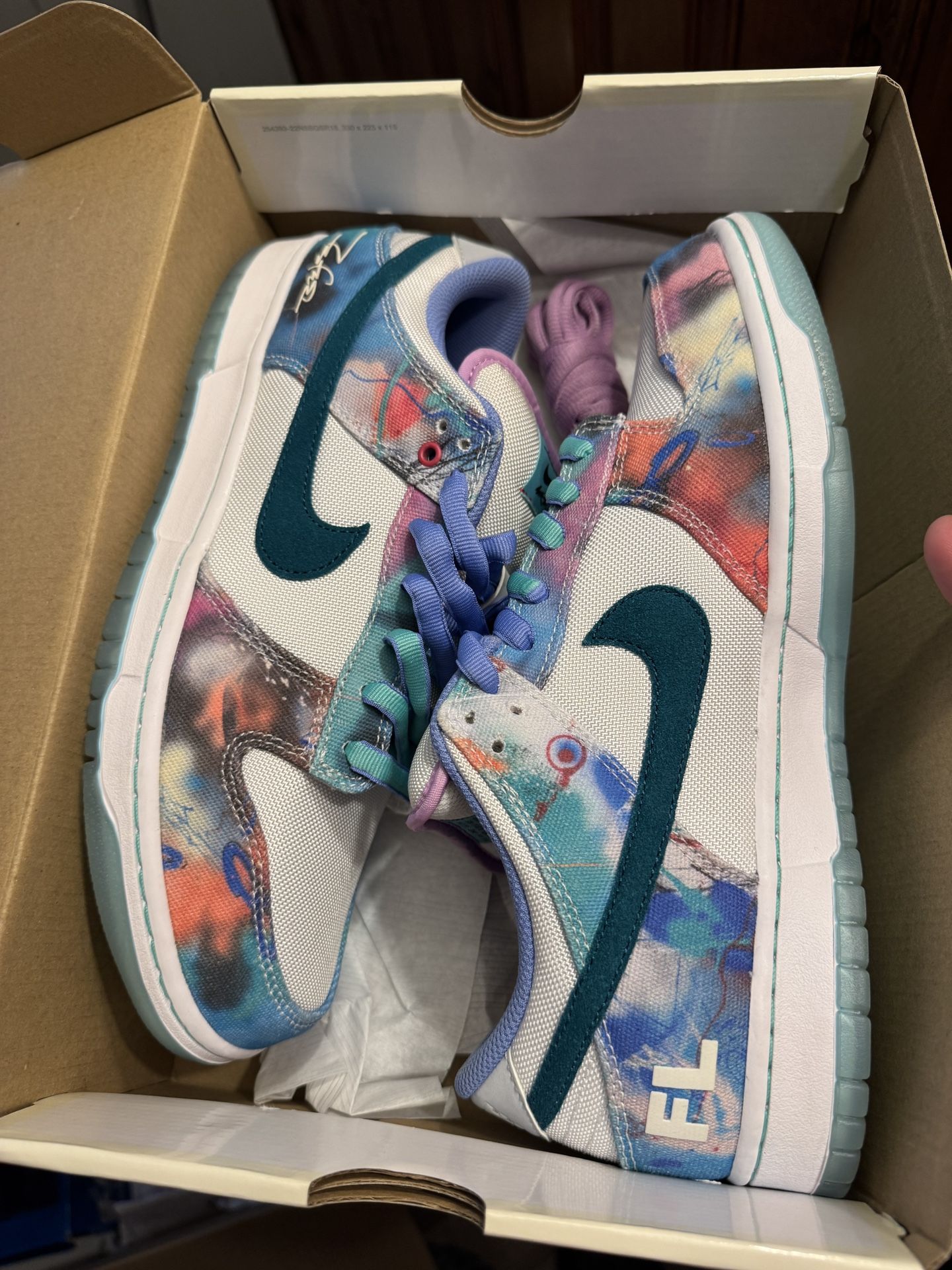Nike SB dunk Low Futura Laboratories Bleached Aqua