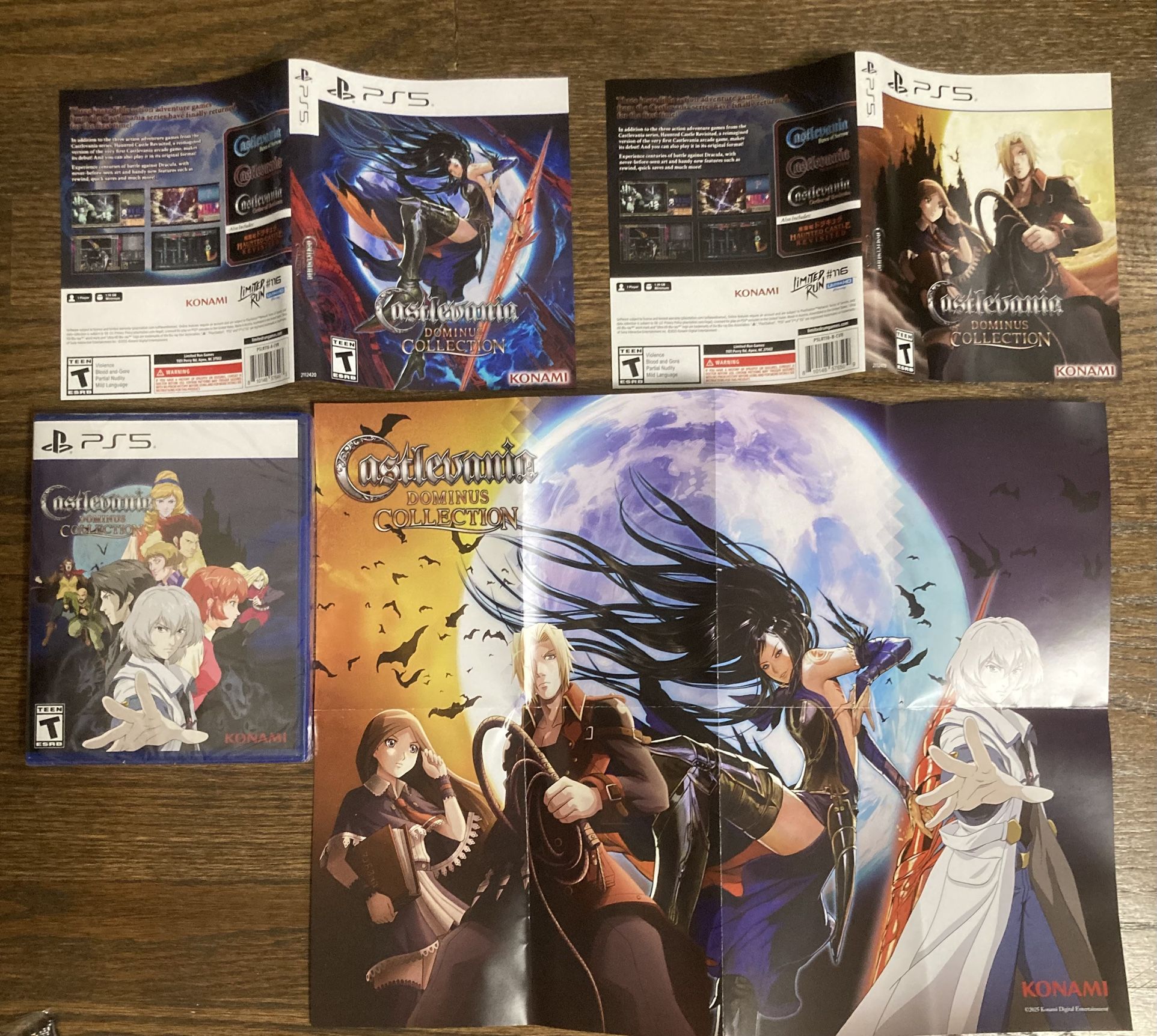 Castlevania Dominus Collection Ultimate Edition Ps5 4 Game Poster Reverse RPG Me