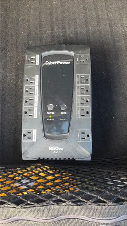 Cyber power 850va/avr surge protector and battery back up
