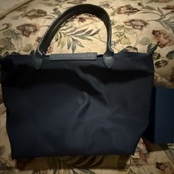 LONGCHAMPS- Deep Blue Zipper Bag Mildly used 