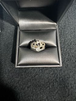 14K Gold Textured Ring Size 6