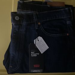 New Men’s Levis 541  Athletic Taper  “Chain Rinse” Color 38x 29 Jeans 
