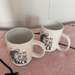 Set of 2 “Love You to the Moon and Back” Ceramic Mugs