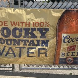 COORS  BANQUET BEER PARTY POSTER/BANNER