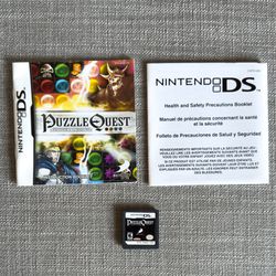 Puzzle Quest: Challenge of the Warlords Nintendo DS Lite 3DS CIB Complete