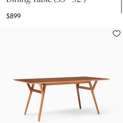 West elm Mid Century Table Only