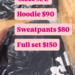 Denim Tears Black Hoodie/Sweatpants