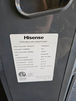 Hisense portable AC unit