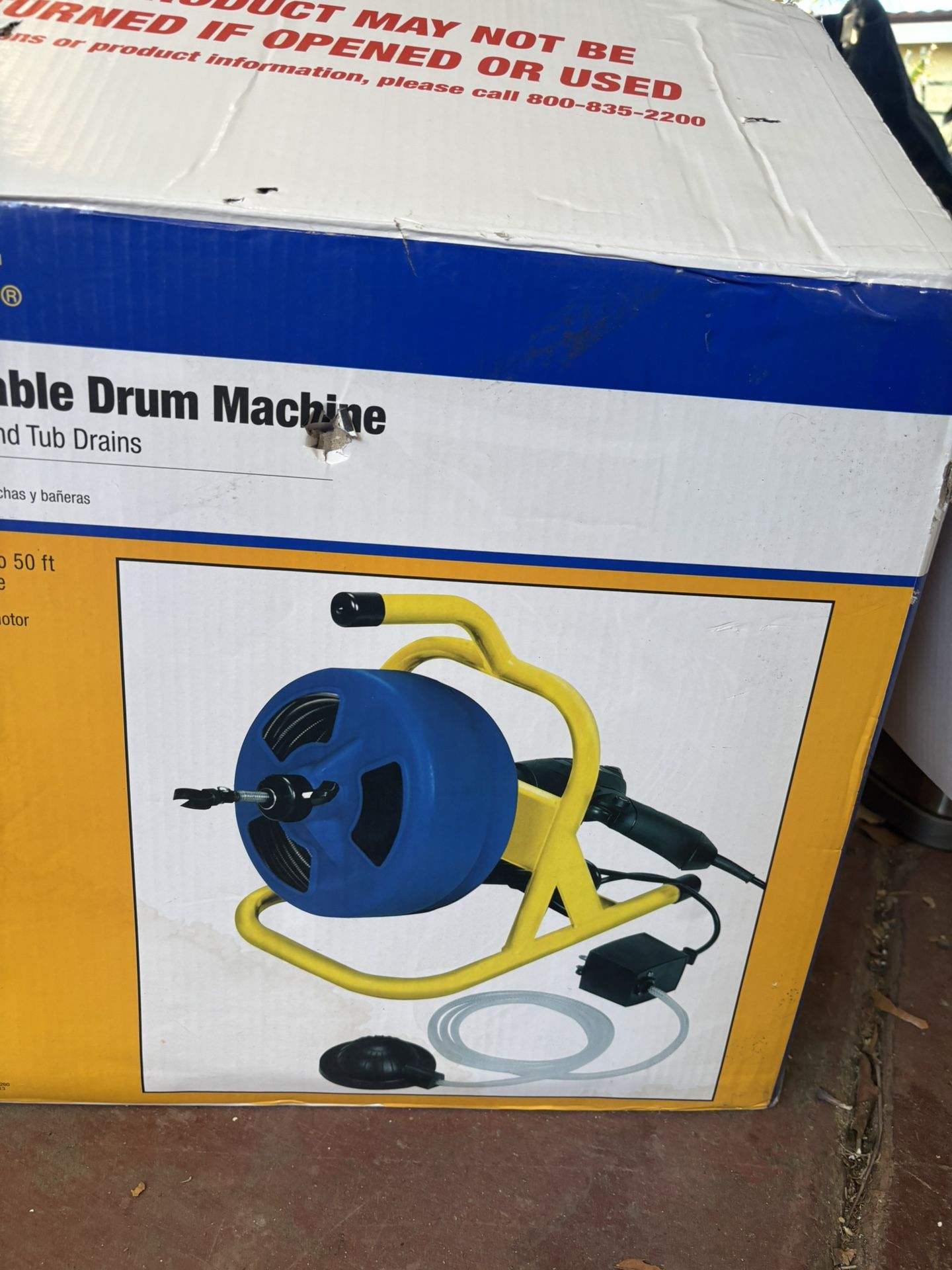 Cobra 5/16 in. x 50 ft. Cable Drum Machine