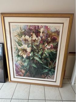 Elizabeth Horning quarter in ivory  Serigraph print signed framed authentic