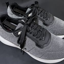 Prada Nylon Gray Glitter Effect Sneaker | 3E6321 | SIZE 39.5 | 9 US