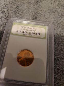 1976-S Lincoln Cent DCAM Gem Proof Slabbed
