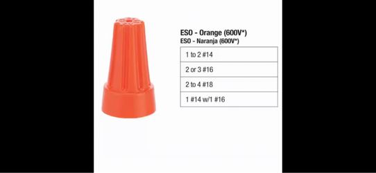 Orange Wire Nut Connector (100 pc)