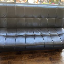 Brown sofa bed