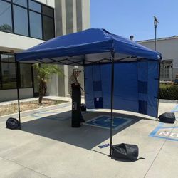 New In Box 10x10 Feet EZ Pop up Portable Canopy Gazebo Waterproof Beach Tent Sun Shade  With Wall Sandbags 
