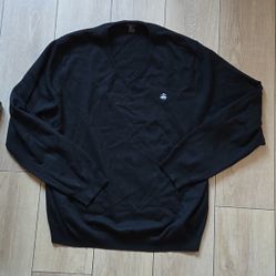 Sweater Merino Wool Logo V Neck size XL
