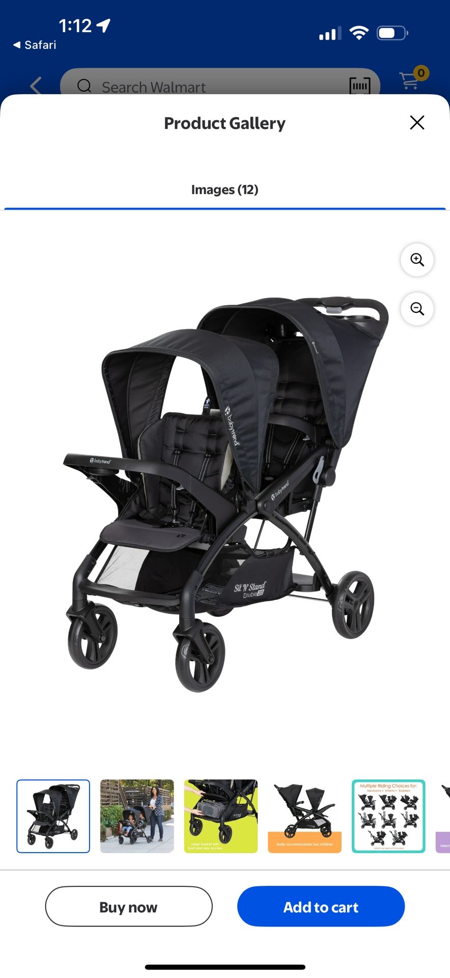 Double Stroller Sit & Stand