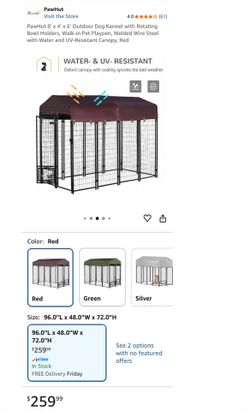 New Unboxed Outdoor Dog Kennel