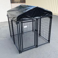 New in box $170 Heavy-Duty Kennel with Cover (4 x 4 x 4.5 FT) Dog Cage Crate Pet Playpen