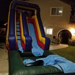 Front load water slide