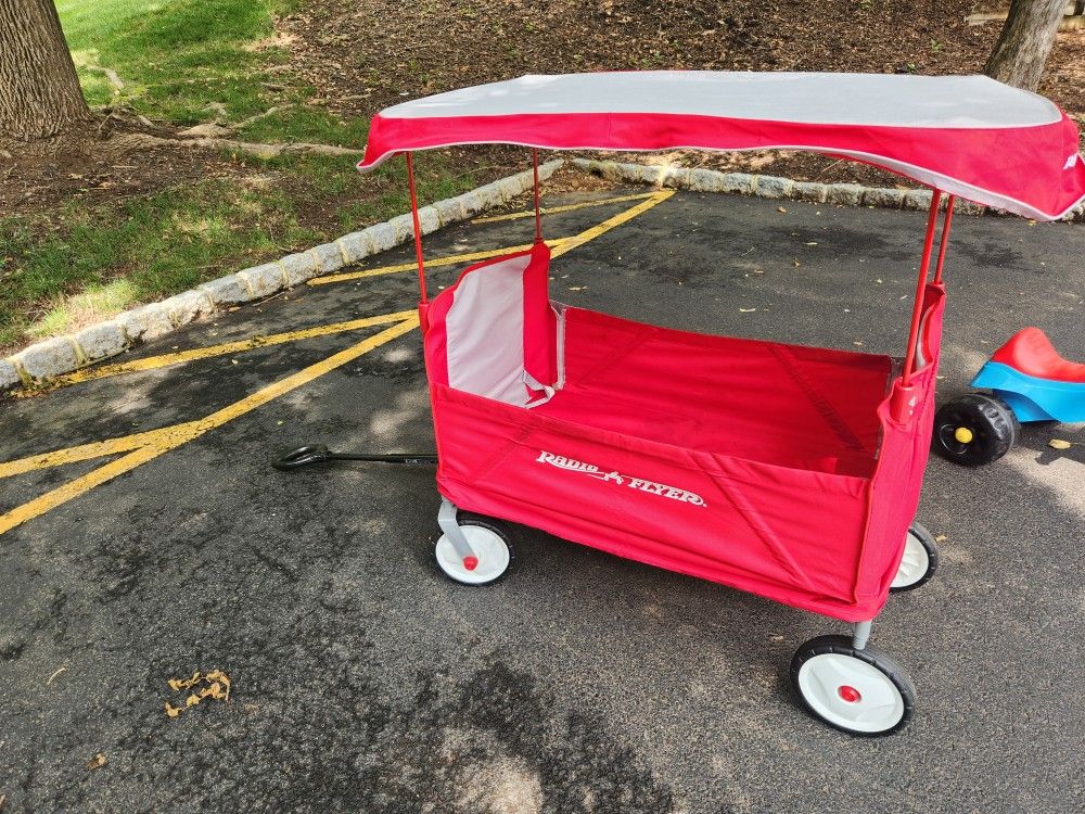 Radio Flyer Wagon with Canopy – Gently Used, Pickup Only