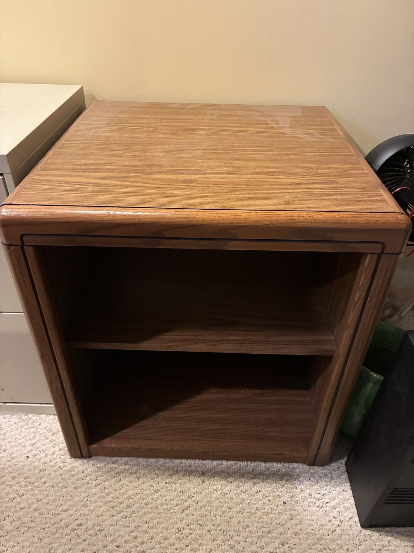 Solid Wood TV Stand W/Shelf