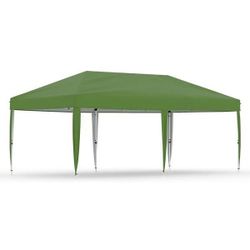 10x20 Rectangular Green Pop-Up Canopy Tent  green $100