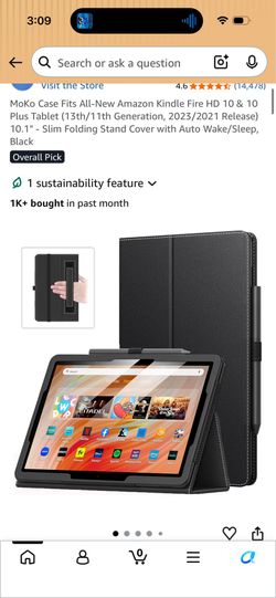 MoKo Case for Kindle Fire HD 10 / 10 Plus (10.1”) Slim Stand Cover