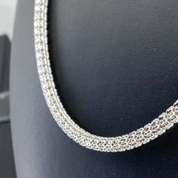 10k White Gold Necklace 24” Ice Chain 4.3mm 31 Grams 146676 3
