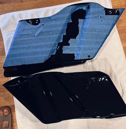 OEM Harley Black Stretch Extended Saddle Bags