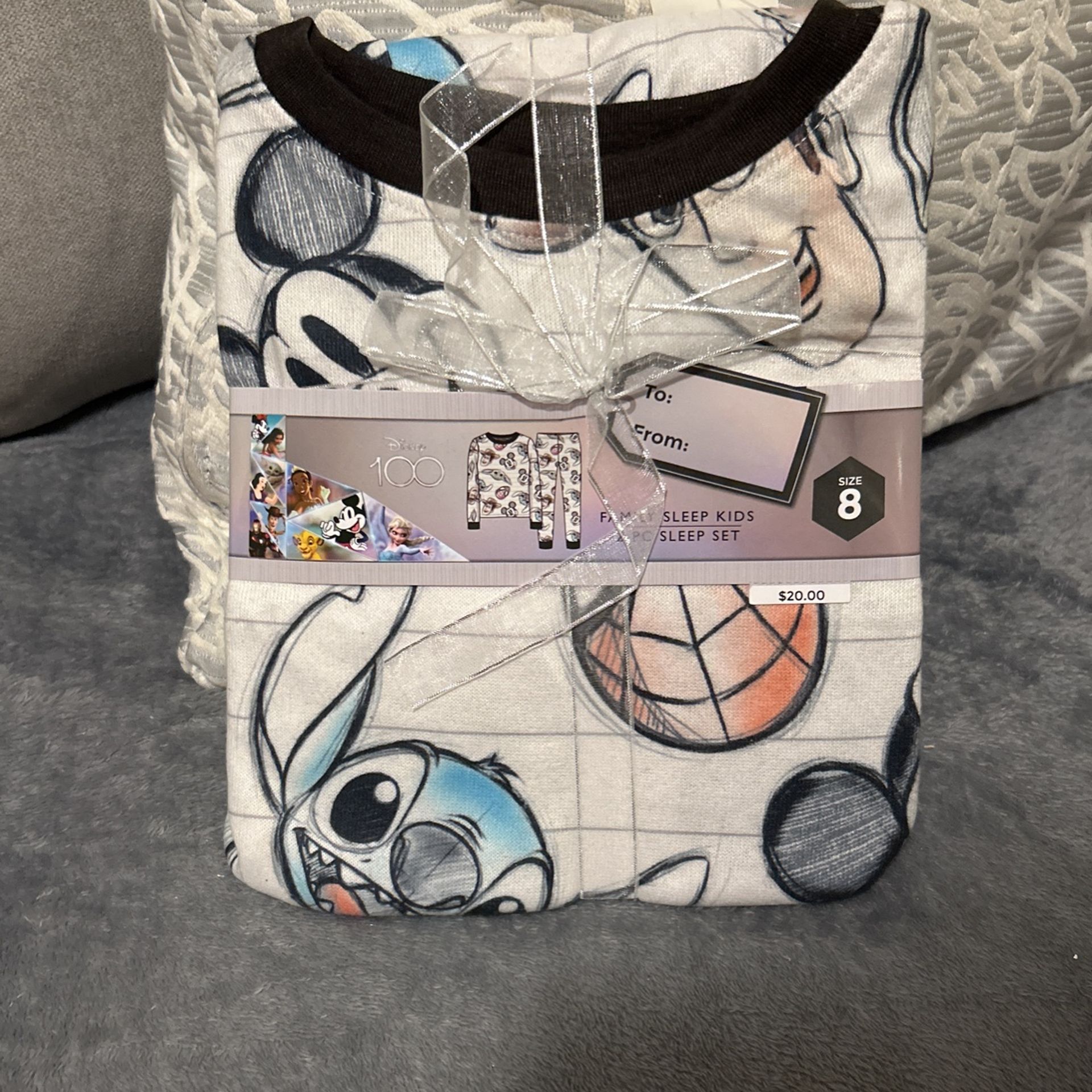 Disney Sleep Kids 2 Piece Set Size 8