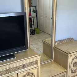 Antique Mirrored Dresser