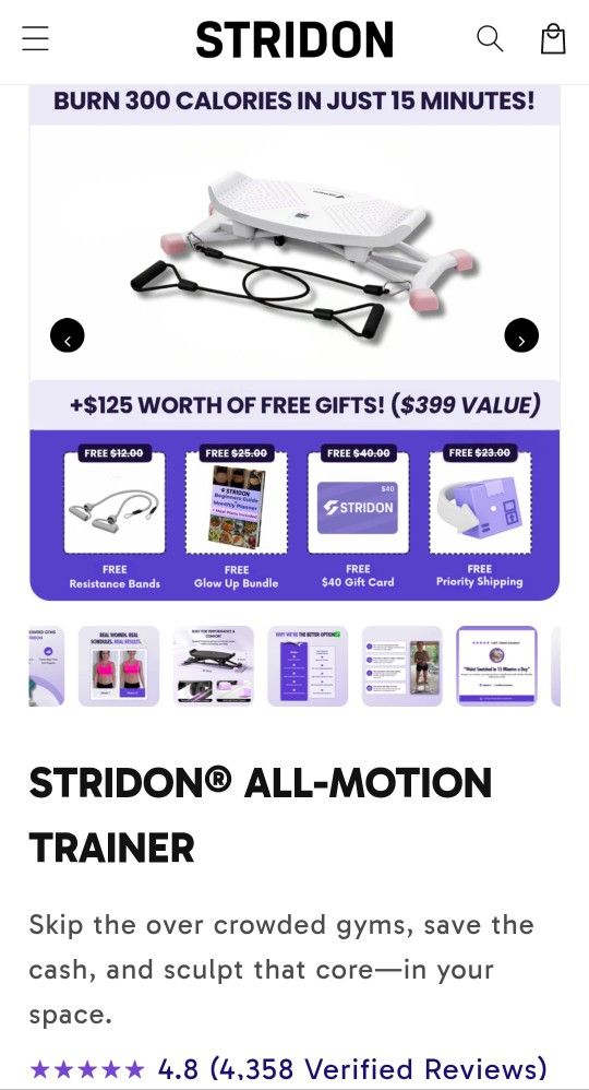 Stridon Exercise Machine--NEW IN BOX!