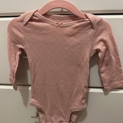Carters Pink Baby Girl Bodysuit (Size 6m)