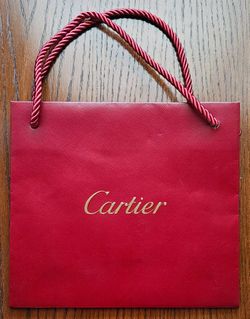 EMPTY Cartier Red Gidt Shopping Bag