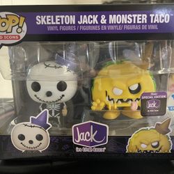 Skeleton Jack & Monster Taco Funko Pop