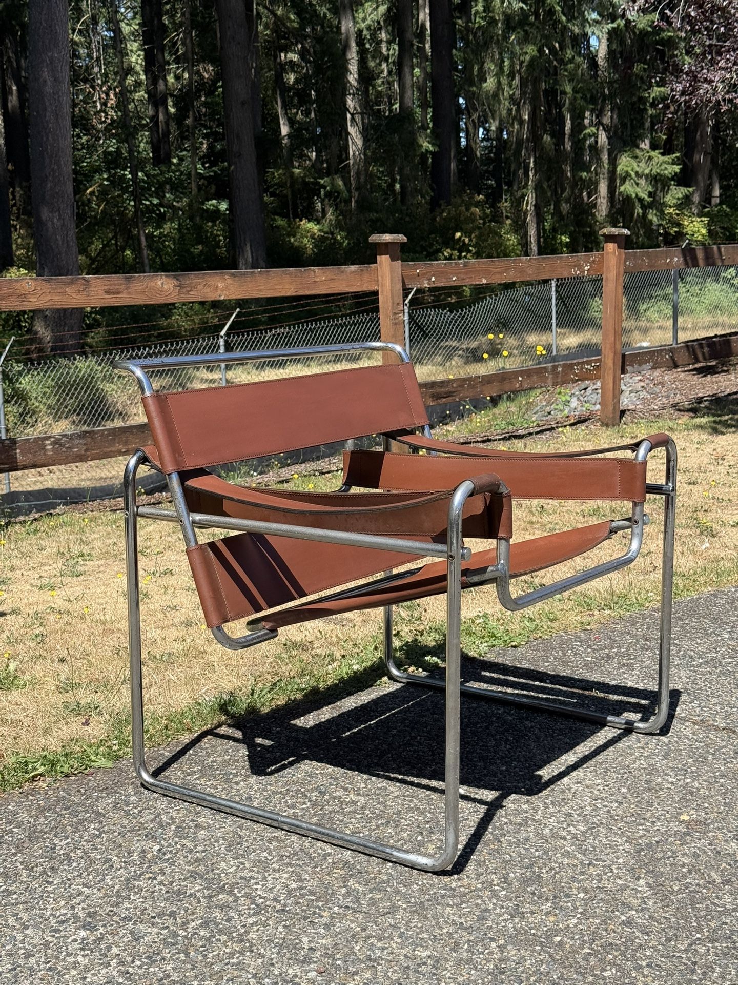 Mid century modern. Marcel Breuer's Wassily, authentic imported by Stendig 1960s chair
