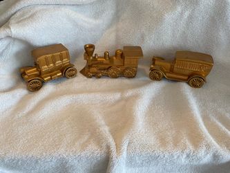 Vintage Vehicle piggy s Figurines Set of 3