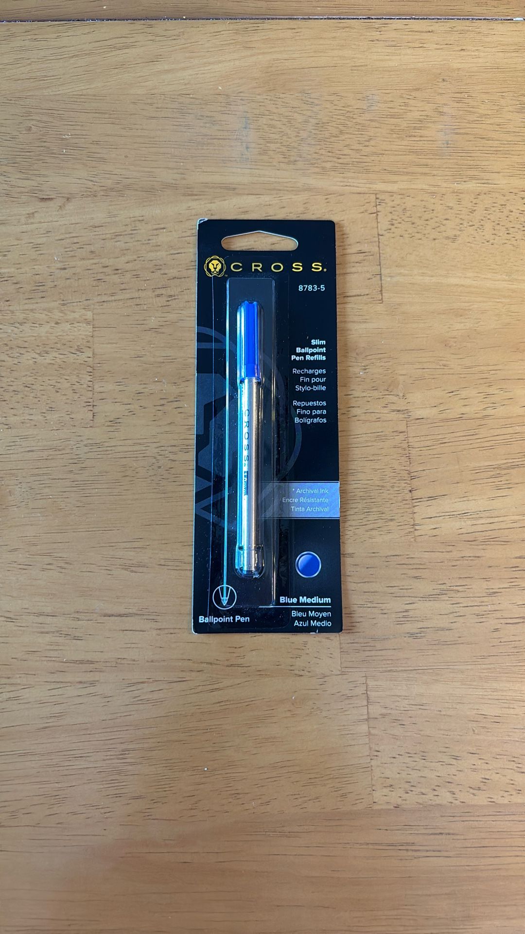 Slim, Ballpoint, medium Pen Refill *blue*